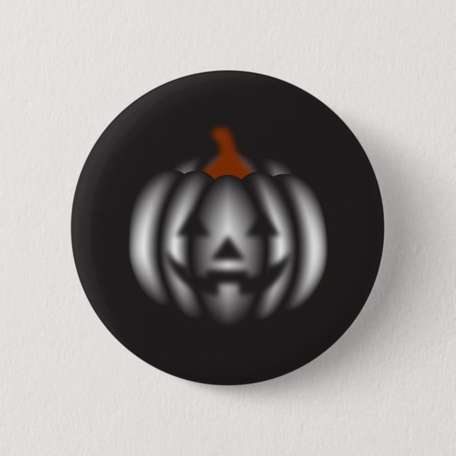 Halloween black pumpkin  button (Vorderseite)