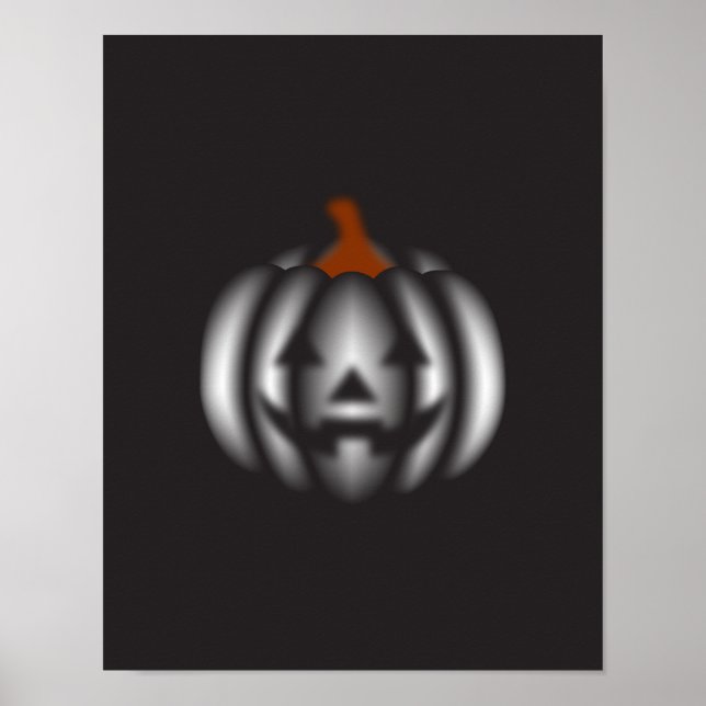Halloween black pumpkin  poster (Vorne)