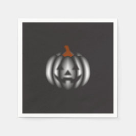 Halloween black pumpkin  serviette