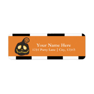 Halloween Black Pumpkin Whimsical