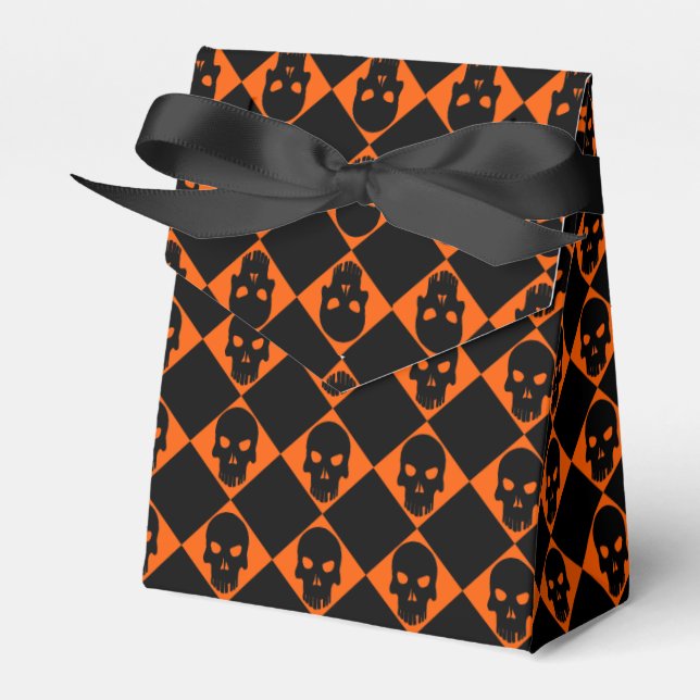 Halloween Black Skull Fevor Box Geschenkschachtel (Vorderseite)