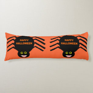 Halloween Black Spider Body Kissen