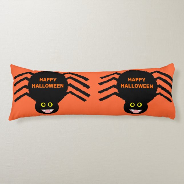 Halloween Black Spider Body Kissen (Vorderseite)