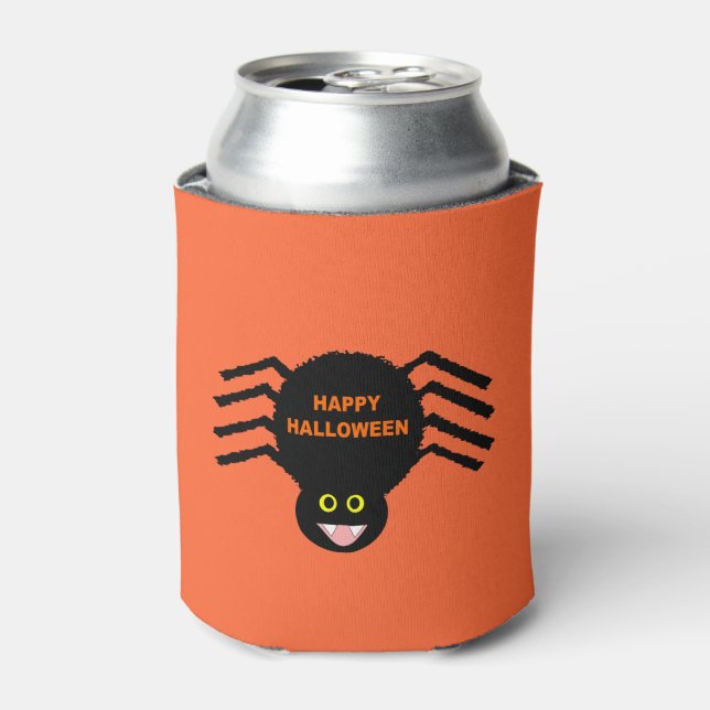 Halloween Black Spider Can Cooler Dosenkühler (Kanne Vorderseite)