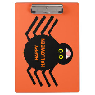 Halloween Black Spider Clipboard Klemmbrett