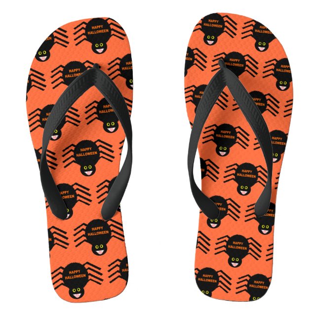 Halloween Black Spider Flip Flops (Fußbett)