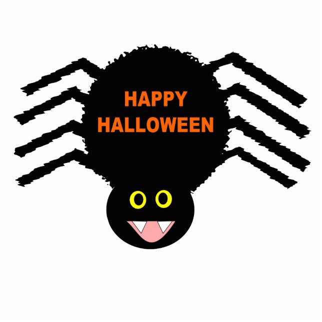 Halloween Black Spider Foto Skulptur (Vorne)