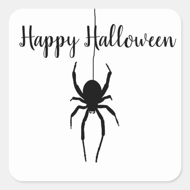 Halloween Black Spider Stickers (Vorderseite)