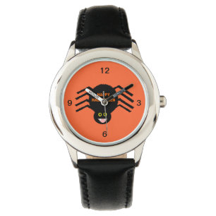 Halloween Black Spider Watch Armbanduhr