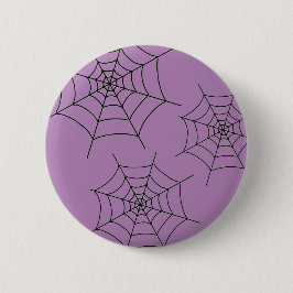 Halloween Black Spiderweb - Rundes Button-up Abzei Button