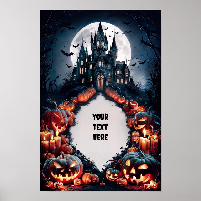 Halloween Blank Invitation Poster #10 (Vorne)