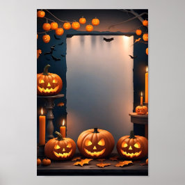 Halloween Blank Invitation Poster Frame #13