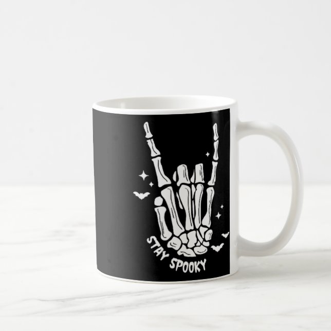 Halloween, bleibe Skeleton Kaffeetasse (Rechts)