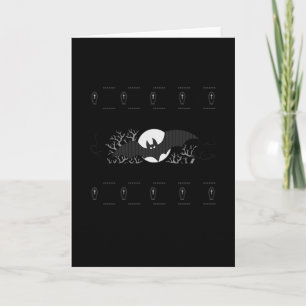 Halloween Bleibe Spooky Bat Halloween-Geschenke Karte