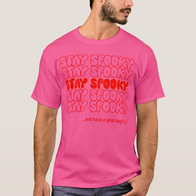 Halloween-bleibe T-Shirt (Vorderseite)