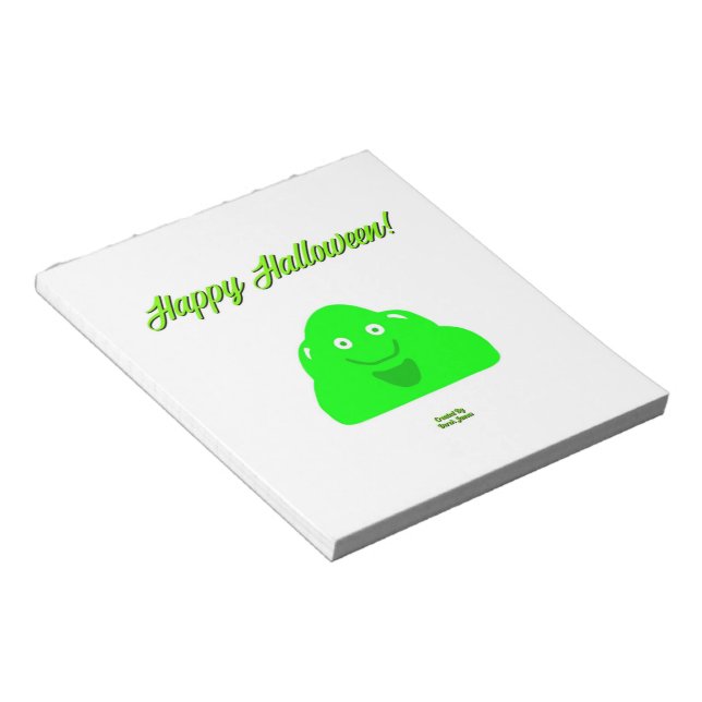 Halloween Blob Notepad (14 cm x 15,2 cm) Notizblock (angewinkelt)