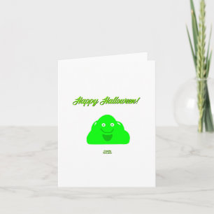 Halloween Blob Vertikale Grußkarte Karte