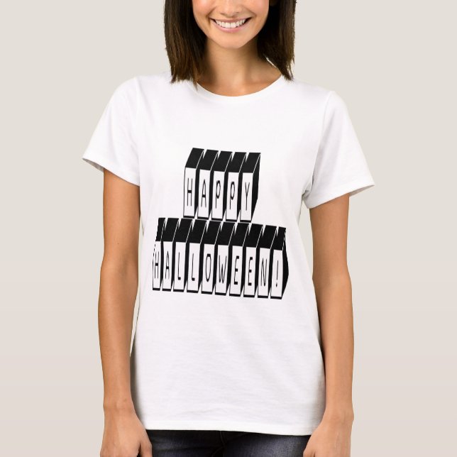 Halloween-Block T-Shirt (Vorderseite)