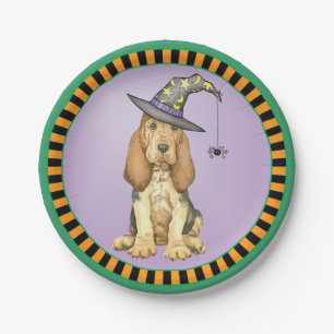 Halloween Bloodhound Pappteller