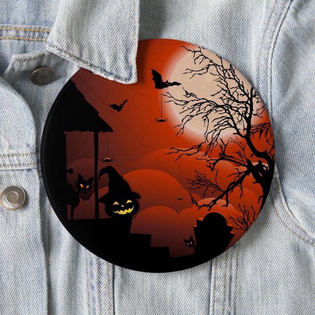 Halloween Bloody Moonlight Nightmare Button (Beispiel)