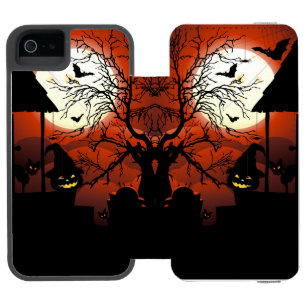 Halloween Bloody Moonlight Nightmare Incipio Watson™ iPhone 5 Geldbörsen Hülle