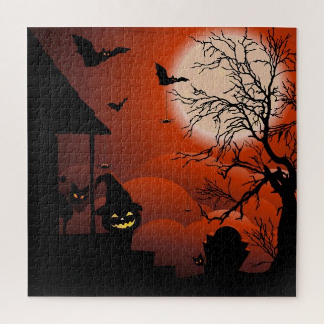 Halloween Bloody Moonlight Nightmare Puzzle (Vertikal)