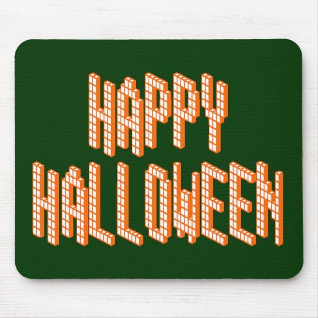 Halloween Blox Text Mousepad (Vorne)