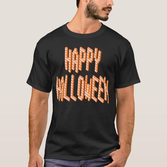 Halloween Blox Text T-Shirt (Vorderseite)