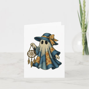 Halloween Blue Denim Spooky Ghost Coquette Dreamca Karte