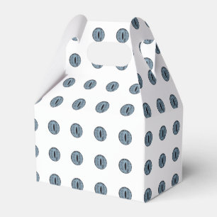 Halloween Blue Polka Dot Eyes Geschenkschachtel