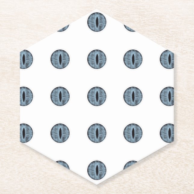 Halloween Blue Polka Dot Eyes Untersetzer (Vorderseite)
