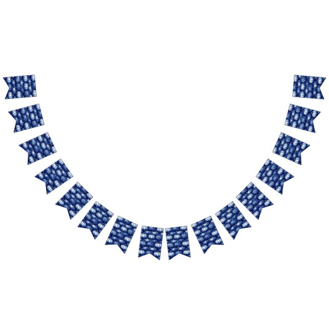 Halloween Blue und White Pumpkin Wimpelkette (Alle)