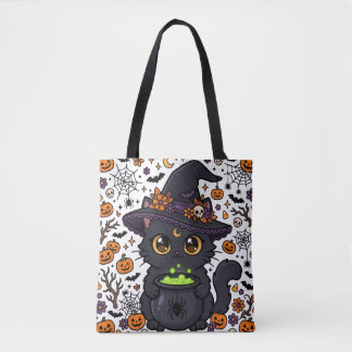 Halloween-Blumen-Hexe-Katze-Kürbis-Süßigkeiten ode