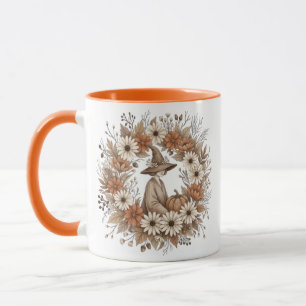 Halloween-Blumen-Hexe-Kürbis-Kaffee-Geschenk Herbs Tasse