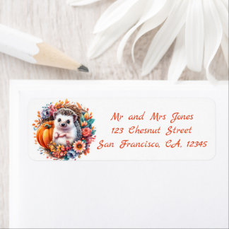 Halloween Blumenkranz - Der Igel - Anschrift
