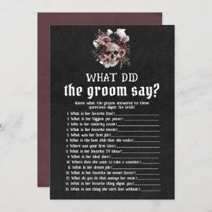 Halloween Blumenschädel, was der Gräuel zum Spiel  Einladung