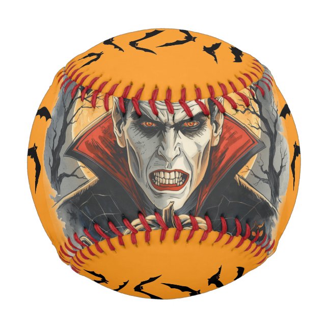 Halloween, blutdürstiger Vampir  Baseball (Vorderseite)