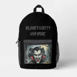 Halloween, blutdürstiger Vampir, Gruselig  Bedruckter Rucksack