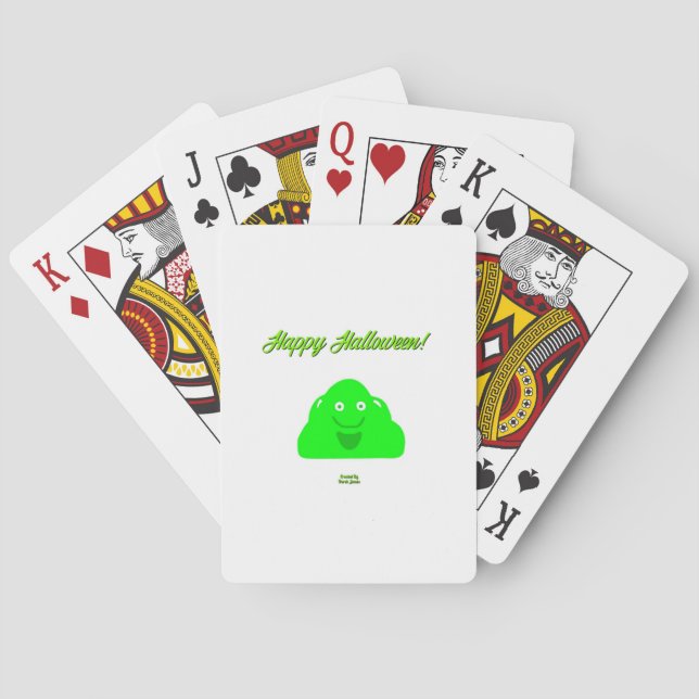 Halloween-Blütenspielkarten Spielkarten (Rückseite)
