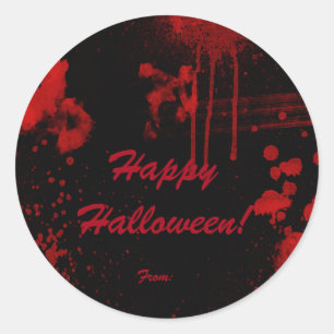 Halloween-Blutspritzer-Kostüm-Partygeschenk Runder Aufkleber