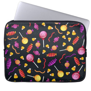 Halloween-Bonbmuster Laptopschutzhülle