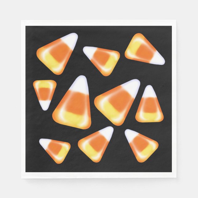 Halloween-Bonbons, lustige Leckereien mit Süßigkei Serviette (Vorderseite)