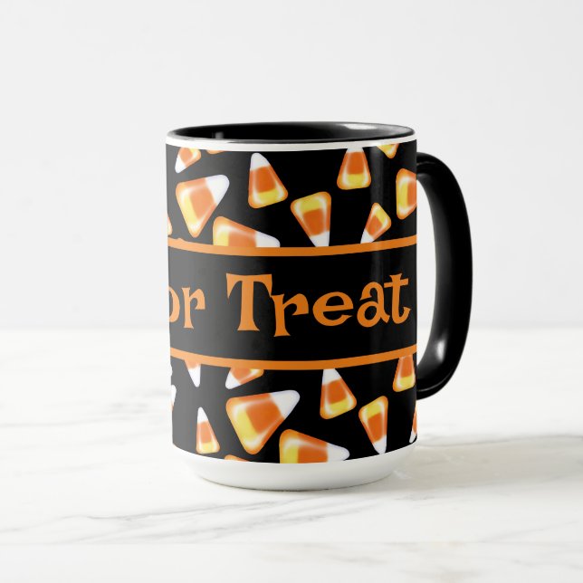 Halloween-Bonbons, lustige Leckereien mit Süßigkei Tasse (VorderseiteRechts)