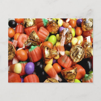 Halloween-Bonbons Postkarte
