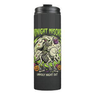 Halloween Bone Rider Unfug Thermosbecher