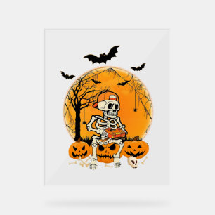 Halloween BonePumpkin Acrylschild