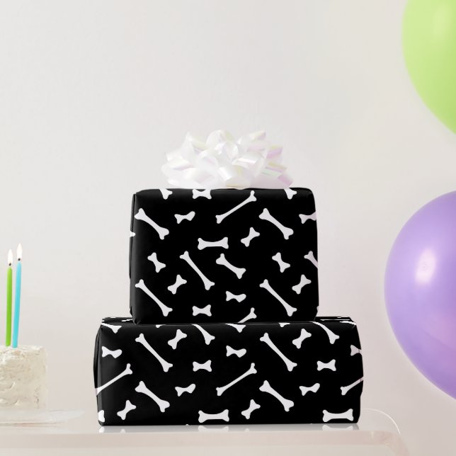 Halloween Bones Ghost Geschenkpapier (Partygeschenke)