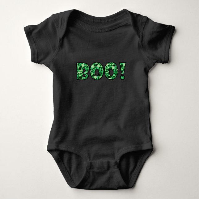 Halloween Boo! Baby Strampler (Vorderseite)