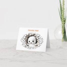 Halloween Boo Babydusche Danke Karte