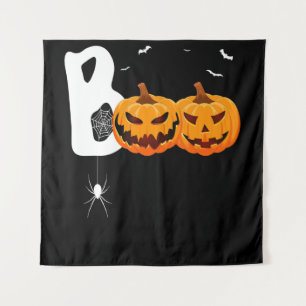 Halloween Boo Beängstigend Pumpkins Spider Trick o Wandteppich